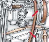 3.5.4 Проверка натяжения ремня привода топливного насоса   высокого давления Audi 100