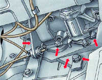 3.5.2 Регулировка натяжения ремня привода ТНВД Audi 100