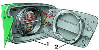 11.17 Замена отражающего элемента наружного зеркала заднего вида Audi 100