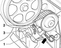 4.5.2 Снятие, установка и натяжение зубчатого ремня Audi A3