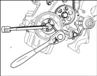 4.5.2 Снятие, установка и натяжение зубчатого ремня Audi A3