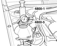 5.8 Проверка системы охлаждения под давлением Audi A3