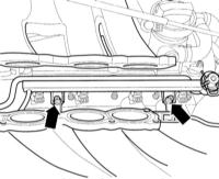 6.2.2 Снятие, установка и проверка топливной распределительной магистрали и инжекторов Audi A3