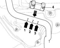 6.4.6 Замена центрального/дополнительного глушителя Audi A3