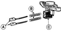 7.2.8  Проверка и замена щеток генератора и регулятора напряжения Audi A3