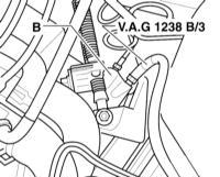 10.1.2 Удаление воздуха из гидросистемы привода сцепления Audi A3