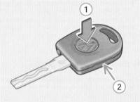 14.12 Замена батареи/лампы ключа с подсветкой Audi A3