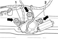 14.33 Снятие и установка очистителя заднего стекла Audi A3