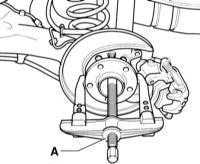 12.4.2  Снятие и установка подшипника колеса/узла ступицы Audi A3