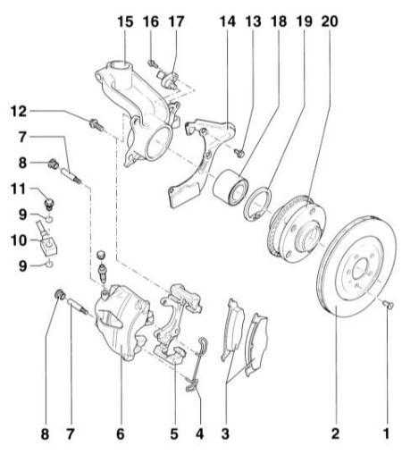 11.1 Замена передних тормозных колодок Audi A3