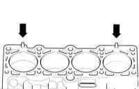 4.5.3  Снятие и установка головки цилиндров Audi A3