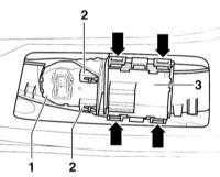 14.25 Снятие и установка выключателей и ламп Audi A3
