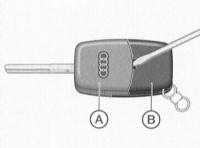 1.2 Ключи, замки кузова с единым управлением и охранная сигнализация Audi A3