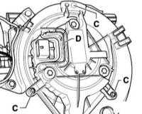 4.2.5 Снятие и установка электродвигателя привода вентилятора отопителя и кондиционера Audi A4