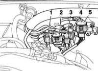 5.4.5 Снятие и установка каталитического преобразователя и лямбда-зондов Audi A4