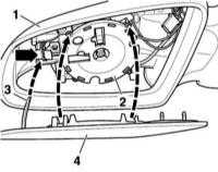 12.4.28 Снятие и установка наружного зеркала Audi A4