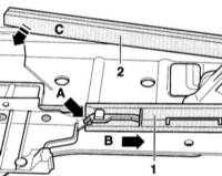 12.4.31 Снятие и установка накладки сдвижной панели крыши Audi A4