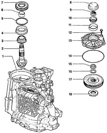 9.3.6 Наглядный ремонт коробки передач 097 Audi A6