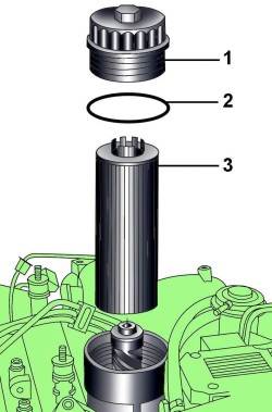 Масляный фильтр дизельного двигателя V6 TDI