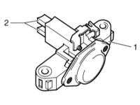 7.5.7  Проверка и замена щеток генератора/ регулятора напряжения BMW 3 (E46)