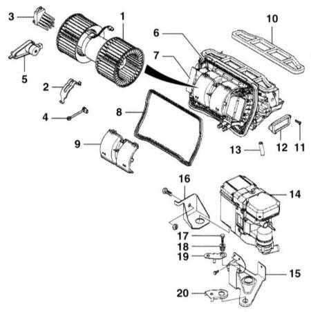 5.2.1 Отопитель и кондиционер воздуха салона BMW 3 (E46)