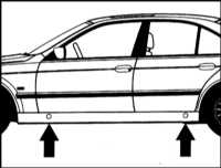 1.4 Поддомкрачивание и буксировка BMW 5 (E39)