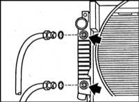 5.1.5 Снятие и установка радиатора BMW 5 (E39)