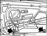13.26 Снятие, установка и регулировка дверного стекла BMW 5 (E39)