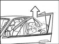 13.26 Снятие, установка и регулировка дверного стекла BMW 5 (E39)