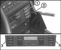5.2.3 Снятие и установка блока управления отопителем или кондиционером