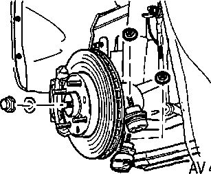 4.7.3 Снятие и установка приводного вала переднего колеса