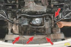 4.4 Снятие и установка защиты масляного картера и брызговика двигателя Chevrolet Niva