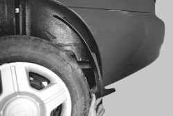11.5 Снятие и установка брызговиков колес и подкрылков Daewoo Lanos