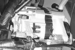 4.3.2 Проверка и регулировка натяжения ремня привода генератора и насоса гидроусилителя рулевого управления Daewoo Lanos