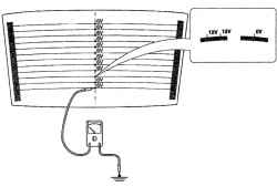 Использование вольтметра для диагностики обогревателя заднего стекла