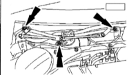 4.18 Демонтаж и монтаж электродвигателя переднего стеклоочистителя Ford Mondeo