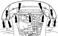 16.7 Демонтаж и монтаж крышки бампера (переднего) Ford Mondeo
