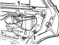 13.3.8 Снятие и установка стекол двери Ford Scorpio