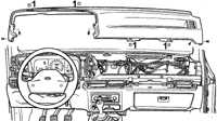 13.5.3 Снятие и установка панели приборов Ford Scorpio
