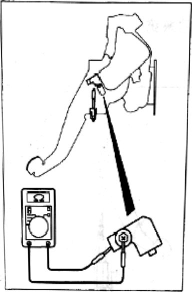  2). Проверка выключателя индикатора стояночного тормоза. Hafei Princip