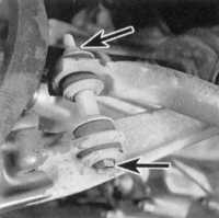 12.4 Снятие и установка переднего стабилизатора поперечной устойчивости с опорными втулками Honda Civic