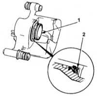 11.4 Снятие, ремонт и установка суппортов дисковых тормозных механизмов Honda Civic