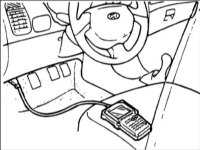 13.3 Прокачка гидравлической системы привода тормозов с использованием сканера Hyundai Accent