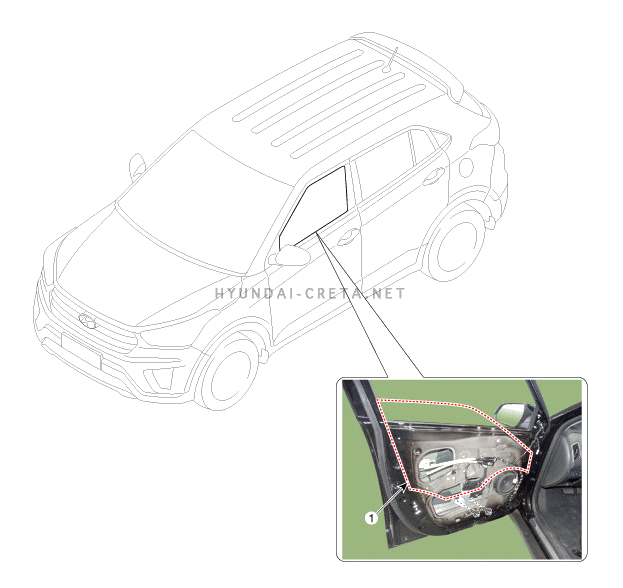 1. Расположение компонентов Hyundai creta