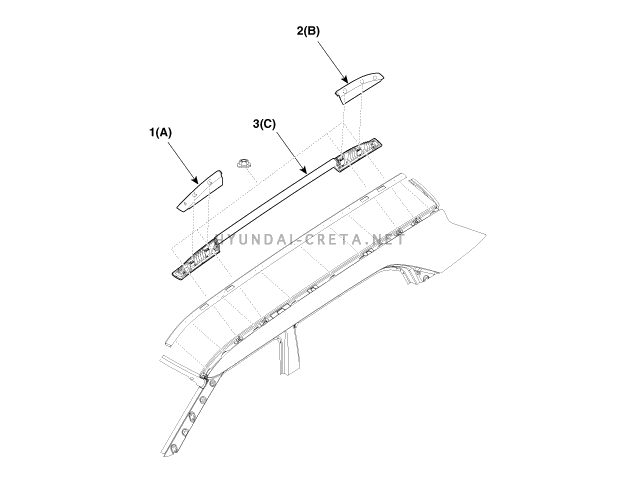 1. Рейка крыши. Замена Hyundai creta