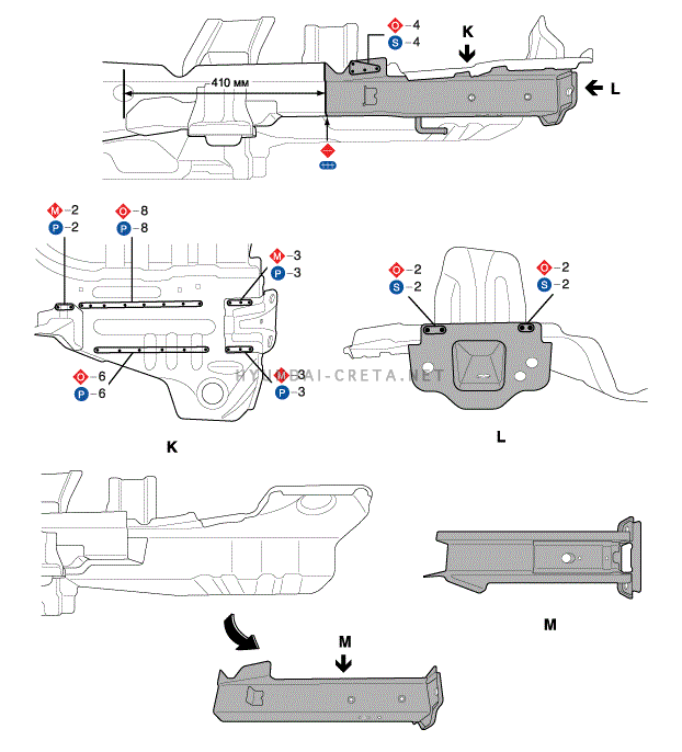 1. Ремонт кузова Hyundai creta