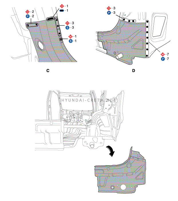 1. Ремонт кузова Hyundai creta