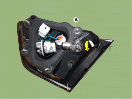 13. Задняя комбинированная лампа. Снятие Hyundai creta