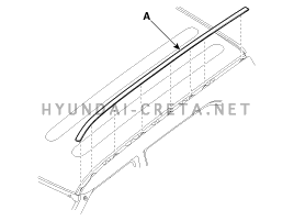 2. Молдинг со стороны крыши. Замена Hyundai creta