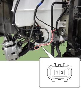 4. Электродвигатель омывателя лобового стекла. Проверка технического состояния Hyundai creta